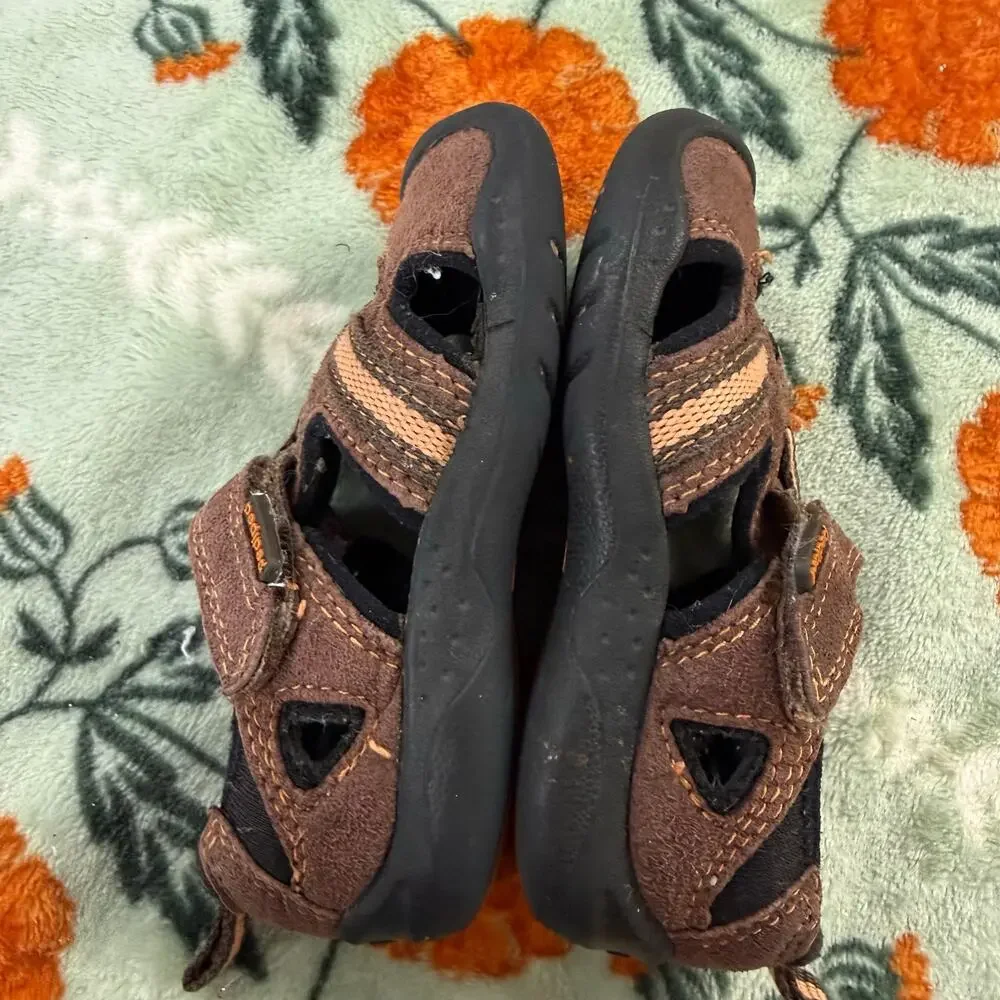 Pediped Flex Amazon Sandals Shoes Brown Size 21 / 5.5 Toddler Boy